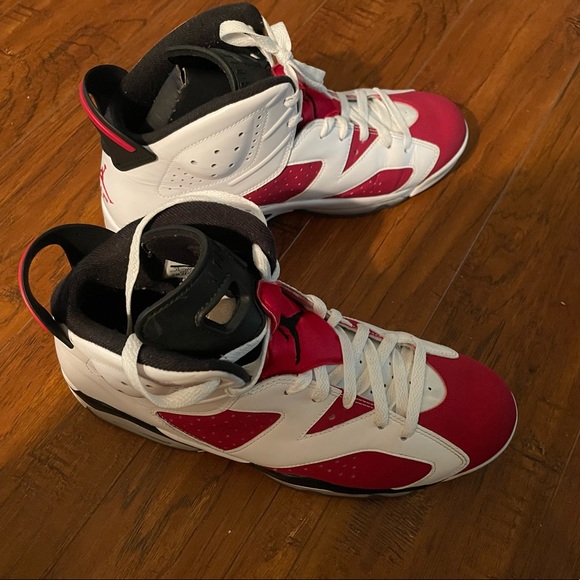 2014 Air Jordan 6 Carmine Size US 11 Pre- Owned - Picture 7 of 10